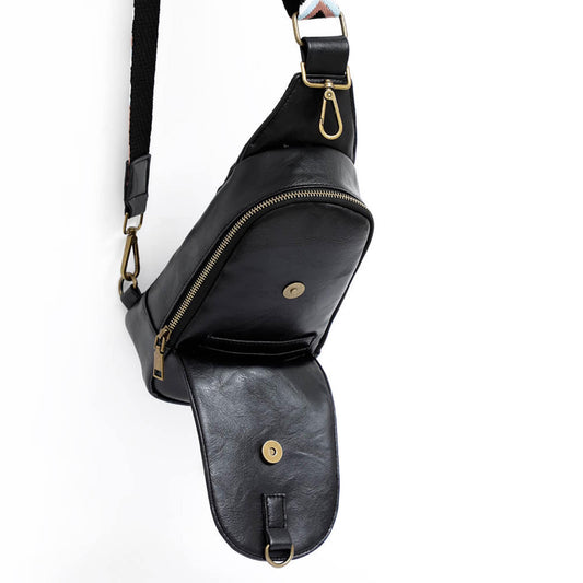 Vegan Leather Crossbody Sling Bag by Mama's Cheeky Co. Boutique (New)