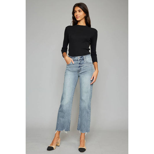 Kancan Jeans |Violet High Rise Slim Wide Leg