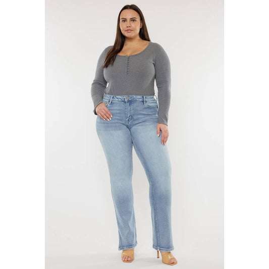 Doreen Mid Rise Y2K Bootcut Kancan Jeans | SZ 16W-22W